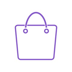 Shopping bag simple icon