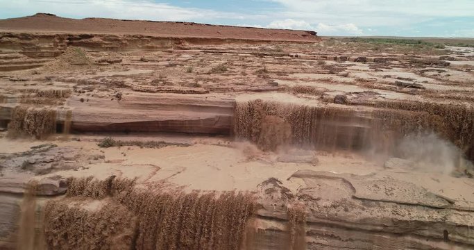 Chocolate Falls aka Grand Falls in Northern Arizona 