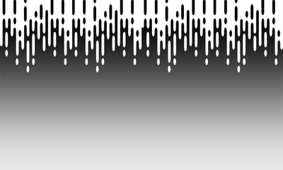 Naklejka premium Black and white background with halftone transition. Rounded lines pattern.