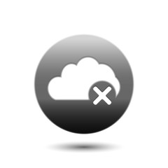 Close, cloud, wrong icon