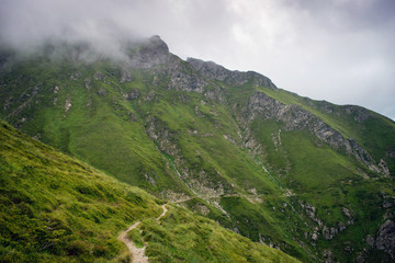 Central Balkan national park in Bulgaria, paty to Botev peak
