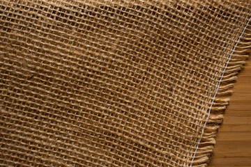 Stoff als Hintergrund auf Holz