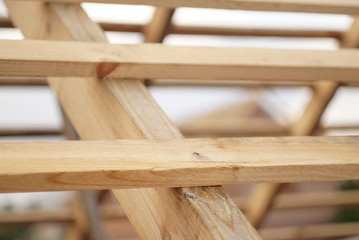 wooden roof construction