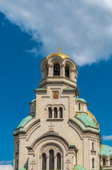 Alexander Nevsky cathedral in Sofia, Bulgaria on a sunny day.