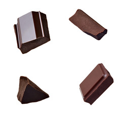 chocolate piece sweet food dessert falling