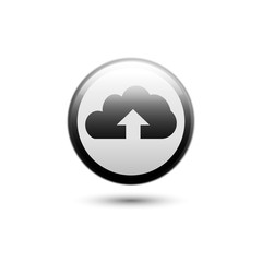 Fototapeta premium Upload icon cloud computing