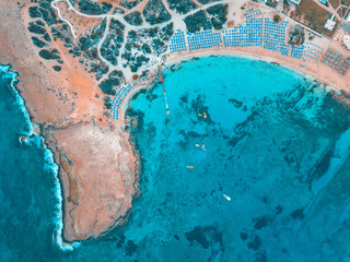 Makronissos beach in Ayia Napa - An aerial photograph