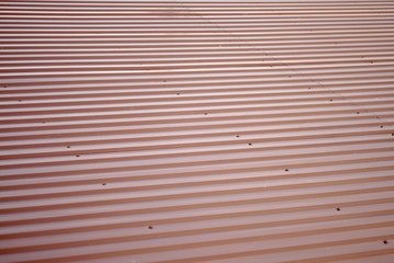 Ribs Metal Profile Brown Shiny Surface