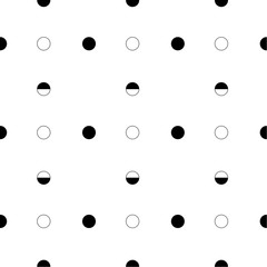Nahtloses Muster mit Kreisen in schwarz weiß. Vektor Datei eps 10