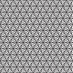 Monochrome Geometric Seamless Pattern. Black and white style pattern. Texture in op art design