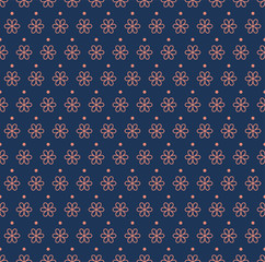 Floral Stylish Seamless Pattern. Vector Leaf background. Fabric Ornament texture.
