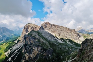 Berggipfel bei Colfosco, Dolomiten, Südtirol