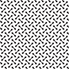 Monochrome Geometric Seamless Ornament Pattern. Black and white style pattern.