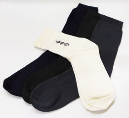 four pairs of socks