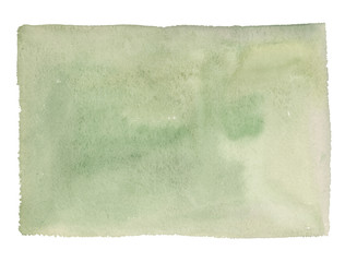 Watercolor gradient background of green color, substrate for designer compositions