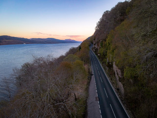 Loch Ness Sunset Drive