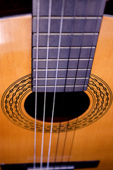 Obraz premium Part of a Spanish guitar
