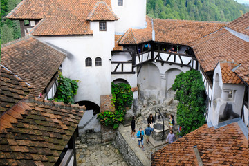 Rumunia, Transylwania - Zamek Drakuli w Bran - obrazy, fototapety, plakaty