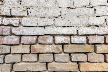 Background of old brick wall pattern texture.