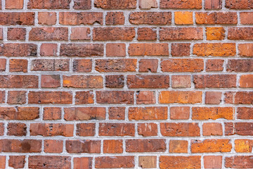 Background of old brick wall pattern texture.