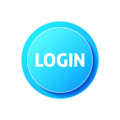 Login circle icon on white background
