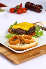 Cheeseburger and French Fries