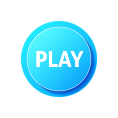 Play circular icon on white background