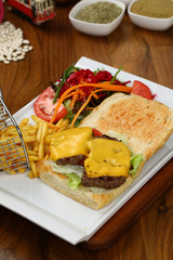 Cheeseburger and French Fries