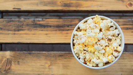 corn flakes on a wooden table