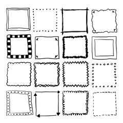 Square Doodle Borders