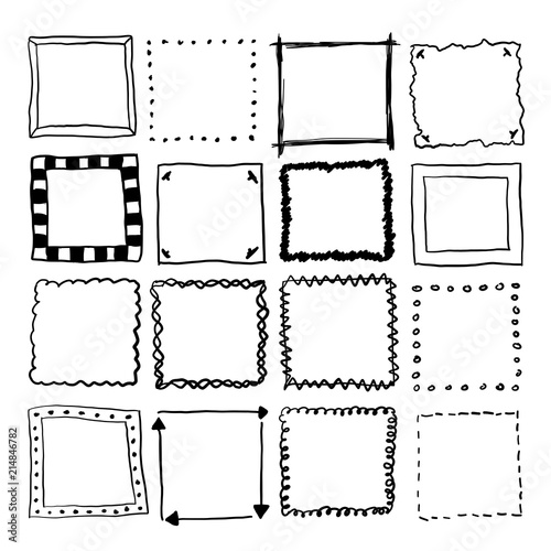 Download "Square Doodle Borders" Stock image and royalty-free ...