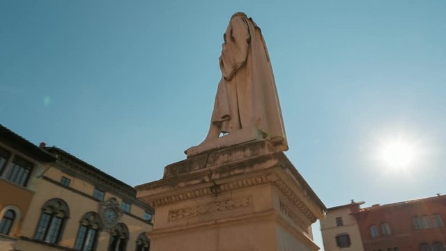 Rotating shot of the Piazza San Michele in the Tuscan city of Lucca, Italy. The square is home to San Michele in Foro Church. Lucca is famous for its intact city walls dating from the Renaissance era