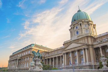 Fototapeta premium Monument to Eugene of Savoy near the Royal Palace of Budapest, Hungary