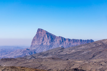 Scenic mountain landscape near Jebel Shams - Sultanate of Oman