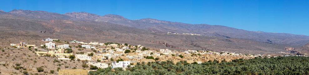 Fototapeta na wymiar Panoramic of Al Hamra historic town - Sultanate of Oman