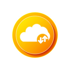 Cloud download and upload icon