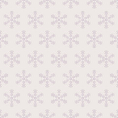 Vintage seamless pattern. Geometric stylish texture. Repeating tiles. Snowflakes