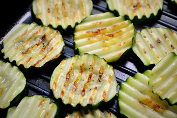 Grilled baked zucchini.