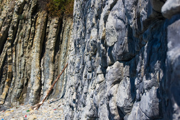 rocks and stones of the sea coast