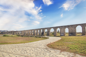 Kamares Aqueduct in Larnaca, Cyprus