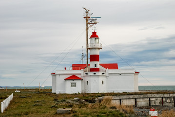 Fototapeta na wymiar Lighthouse on the Strait of Magellan