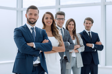 portrait of a confident business team