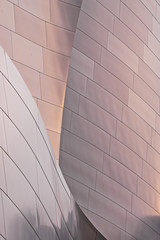 Résumé architectural d& 39 un bâtiment revêtu de métal à Los Angeles, Californie