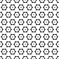 Naklejka premium Black and white seamless pattern. Hexagon abstract geometric seamless pattern