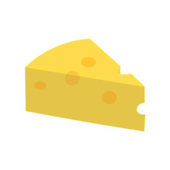 Isolated Cheese Icon on White Background.