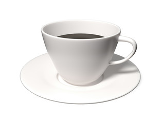 White cup of coffee