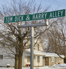 Unique street sign