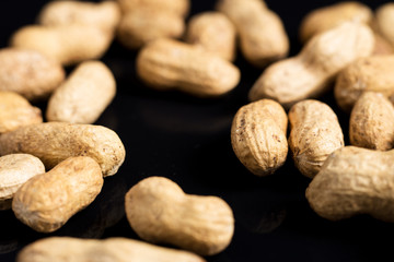 Peanuts in a shell close-up.