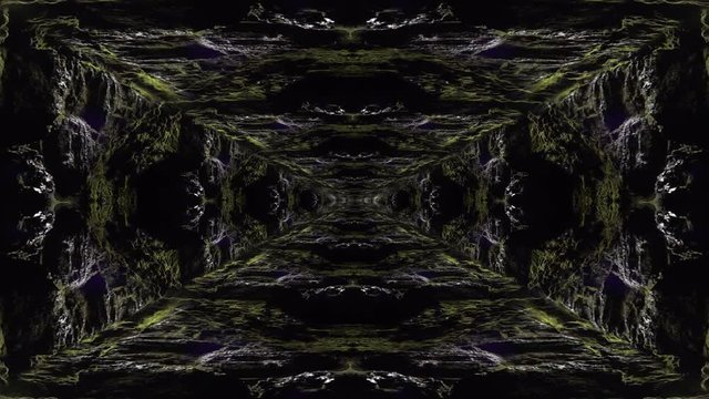 Aztec tunnel, psychedelic cavern zoom, earth tones abstract 2.mov