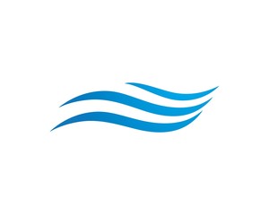 Water Wave symbol and icon Logo Template